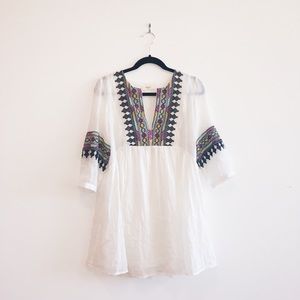 Ba&sh babydoll white dress!